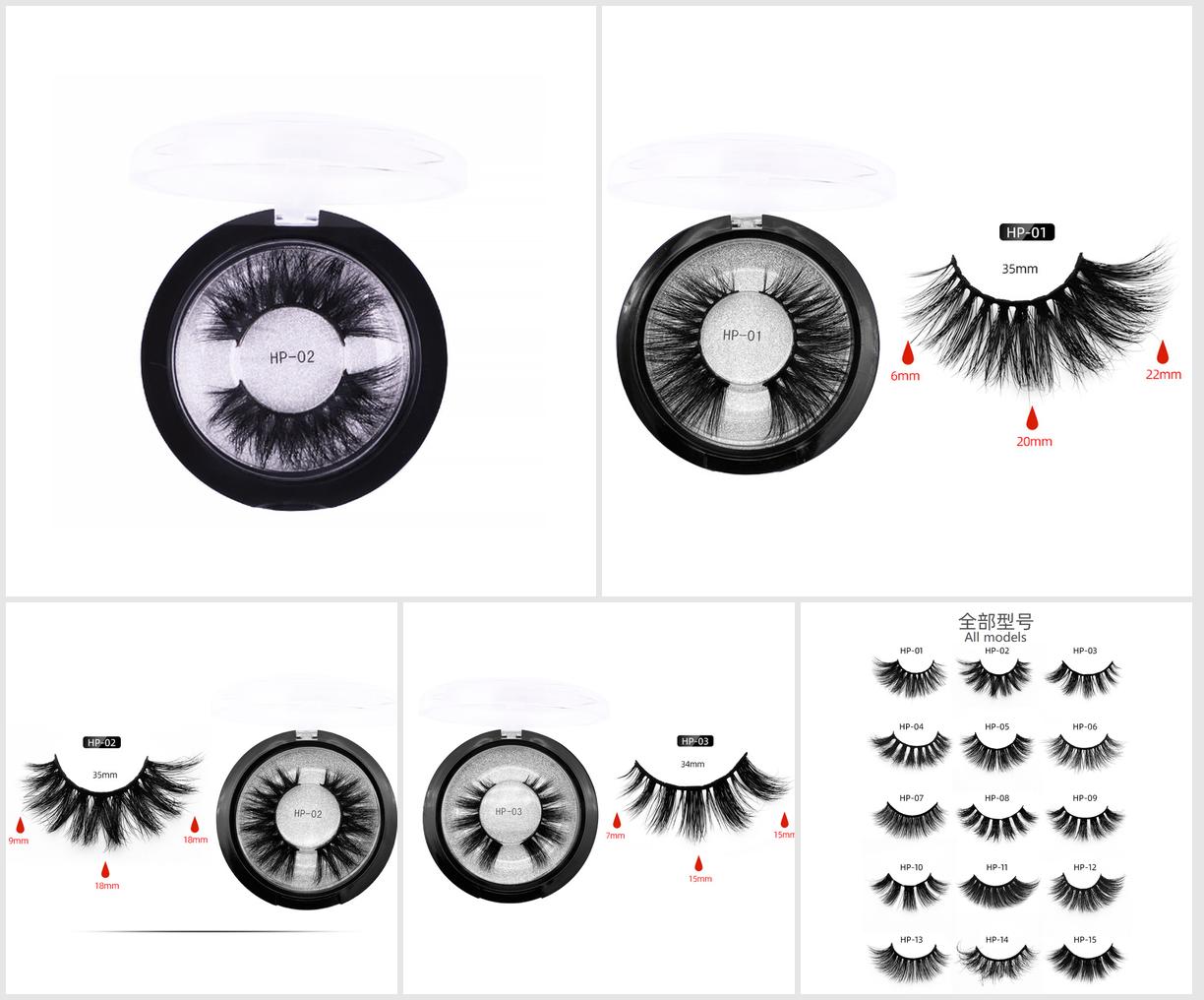 3D Mink False Eyelash: Thick and exaggerated for eye-catching look