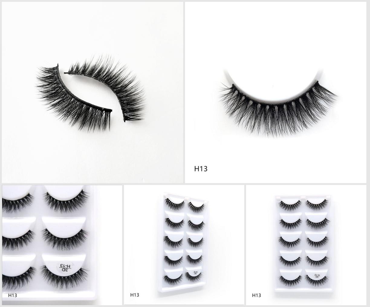 100% Real Mink False Eyelashes 3D Natural False Eyelashes 3D Mink Eyelash Soft Eyelash Extensions