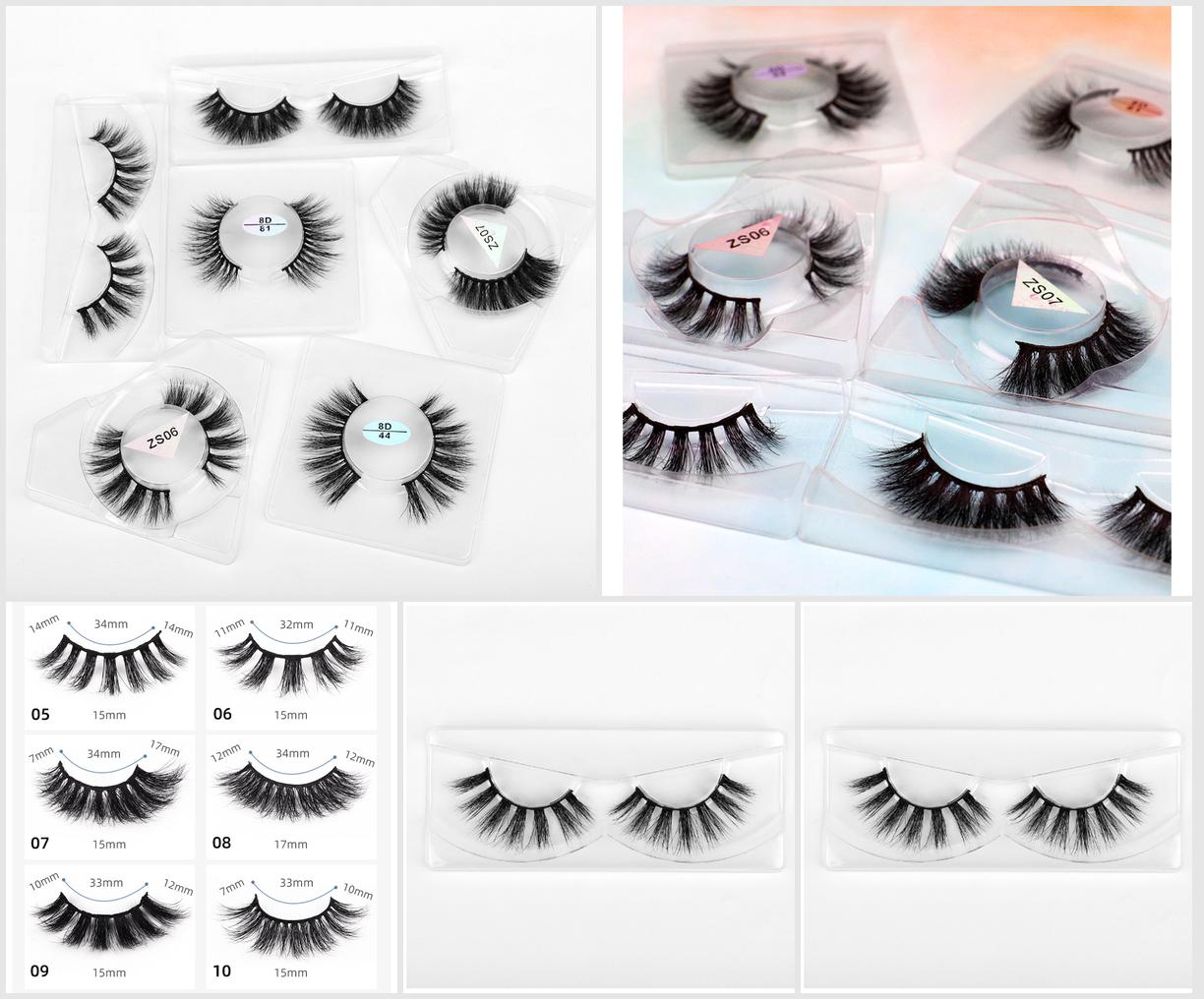 8D thick false eyelashes: spot curling mink hair, a variety of eyelashes, to create your own charm