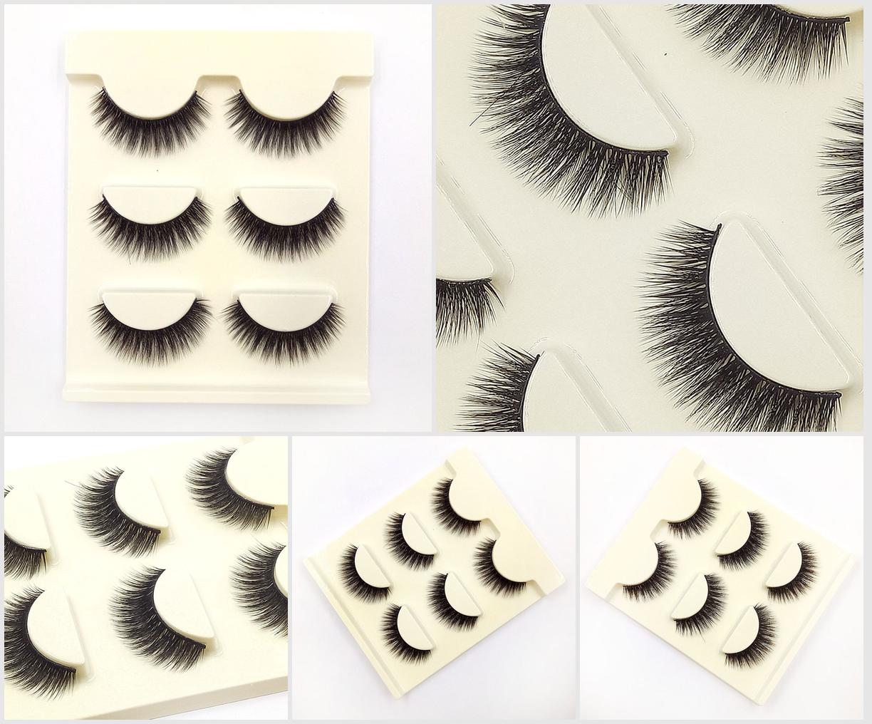Natural Lashes Long Vegan Customized Faux Mink Lashes or Synthetic Fiber Lashes Private Label Packaging